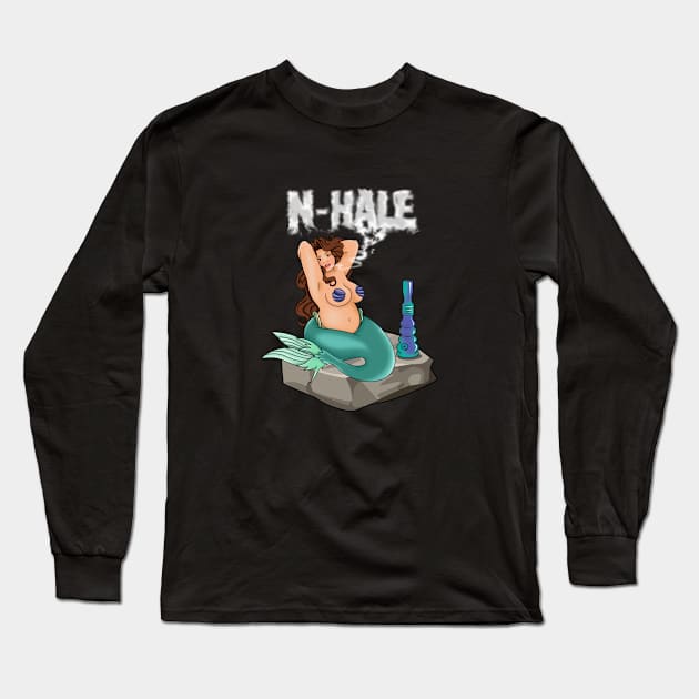 Stoner N-Hale Mermaid Long Sleeve T-Shirt by Nhale201